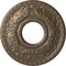 Ekena Millwork Hurley Ceiling Medallion (Fits Canopies up to 7 1/4"), 22 1/8"OD x 7 1/4"ID x 1 3/4"P, Warm Silver CM26HUWSS - alternate 1
